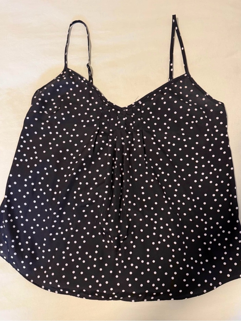 Talula Black Polka Dot Spaghetti Strap Cami Top